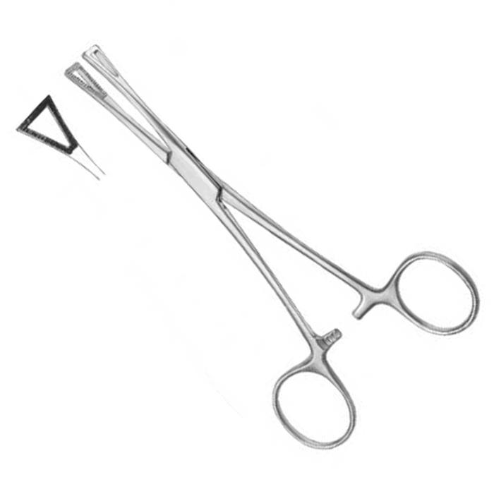 Pennington Tissue Grasping Forceps, 12.0 Mm Wide Jaws, 6" (15.0 Cm)